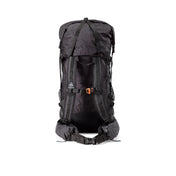 Back view of Hyperlite Mountain Gear's Windrider 55 Pack in Black