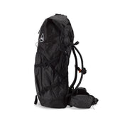 Left side view of Hyperlite Mountain Gear's Southwest 70 Pack in Black